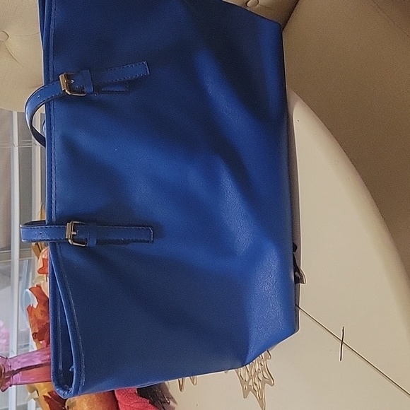 Cobalt Blue Michael Kors Jet Set Studded Tote NWOT MSRP $358 - Picture 3 of 7